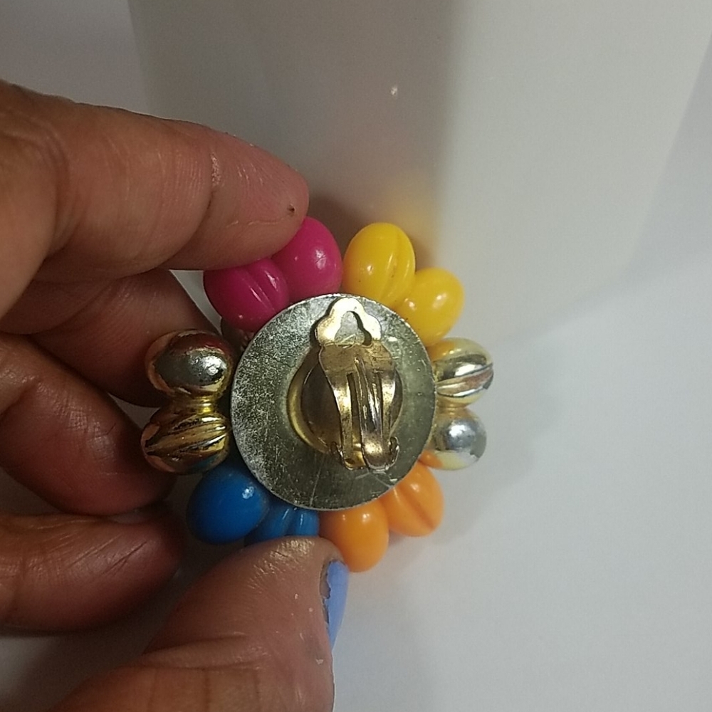 Fashion Jewelry, Vintage multicolor earrings - Picture 3 of 3